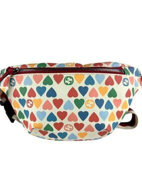 Auth GUCCI Waist Bag Body Bag Multicolor PVC - z9826